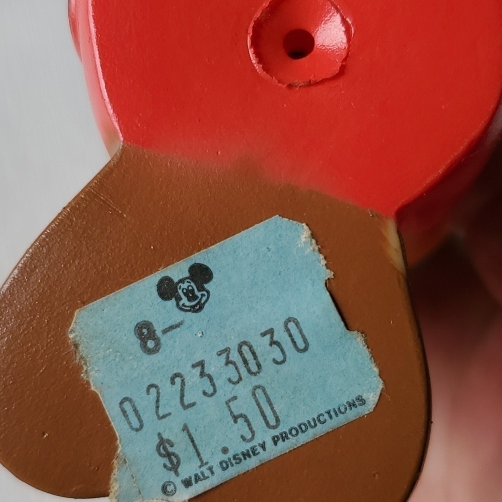 Disney Vintage Made in Korea 80'S Rubber Micky & Minnie Mouse original price tag - Picture 6 of 13